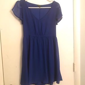 Royal blue short sleeved Express Mini dress